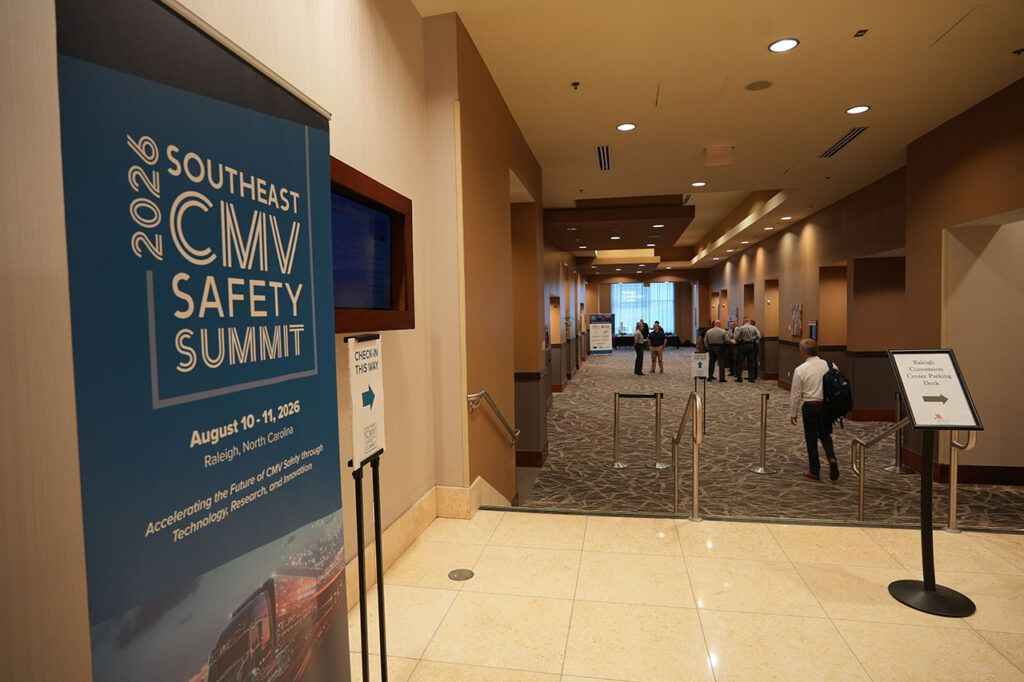 2026 Southeast CMV Safety Summit sign outside the conference ballrooms